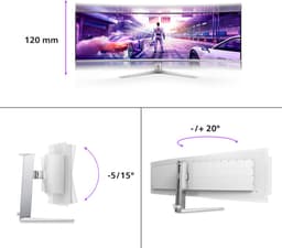 Philips Evnia 49M2C8900 QD-OLED 48.9'' Curved gaming monitor — thumbnail 5