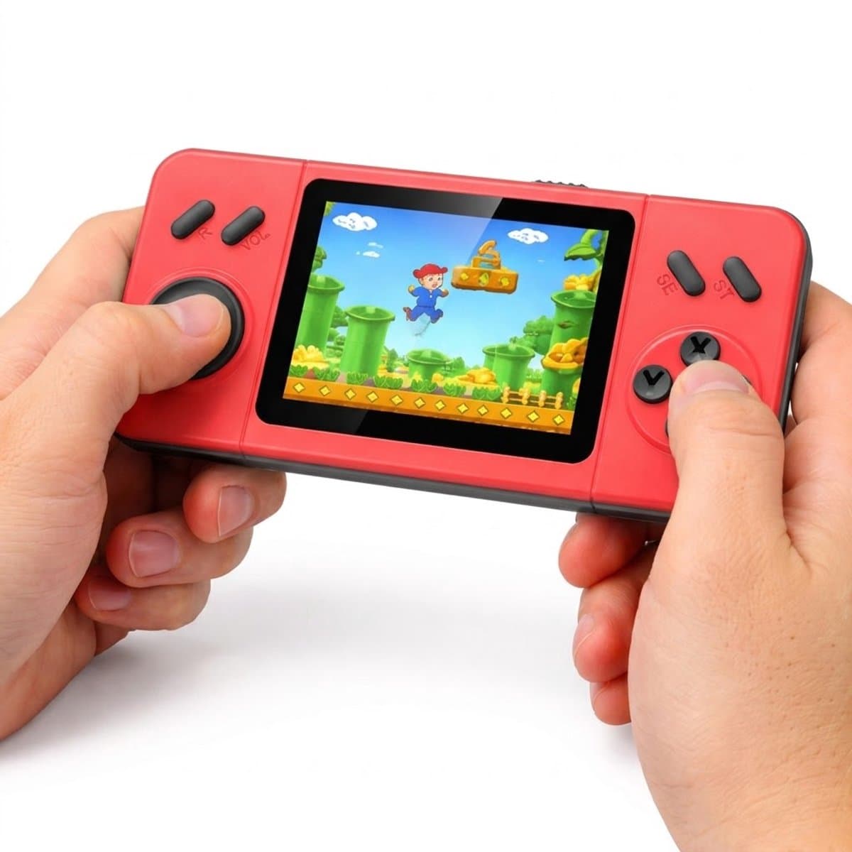 Retro Game Console – Handheld Spelcomputer voor kinderen – Gameboy – LCD-kleurenscherm – 266 Games — afbeelding 1