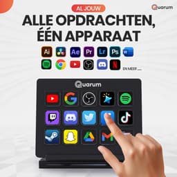 Quarum Stream Dock – Streaming Deck – 15 LCD Toetsen – RGB – USB-C — thumbnail 5