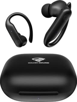 Golden Sound Sport Draadloze oordopjes - 80 uur batterijduur - Active Noise Cancelling -45dB - Sport oordopjes - Oortjes draadloos - Bluetooth oortjes - Zwart — thumbnail 1