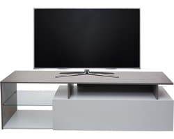 Tv-meubel - Dressoir televisietafel - Media-opslag - Betonlook design - 170 x 40 x 47 cm - Wit