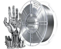 PLA+ Filament - Zijde Filament 3D Print Draad - 3D Printen Maken - Hoge Taaiheid - 175 mm - Zilver