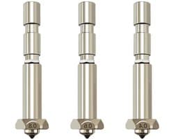 3D Printer Mondstukken - Extruder Onderdelen - Hoge Snelheid Printen - Gehard Staal Ontwerp - 0.4 0.6 0.8 mm - Zilver