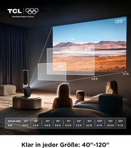 Smart Beamer - Mini Projector - 4K Ondersteuning - Full HD 1080P - Officieel Google TV - Netflix & YouTube - Autofocus & Keystone - 285° Draaibaar - Dolby Audio 8W - WiFi & Bluetooth - Thuisbioscoop - Draagbare Beamer voor Telefoon & TV — thumbnail 3