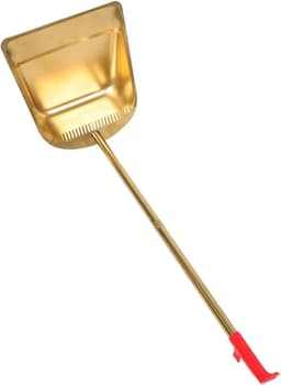 Stoffer en blik - Vuilnisschep - Efficiënt schoonmaken - Brede schepmond - 82 cm lang - Goud — thumbnail 1