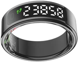 NOLATR Vue, Slimme Ring met Stappenteller, Activiteitstracker & Hartslagmeter – met Touch functie - Zonder Abonnement & Nederlandse App – Zwart – Maat 12 — thumbnail 1