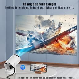 AHD® Mini beamers - Projector - Mini beamer - Wit - 15cm x 15cm x 23cm — thumbnail 2