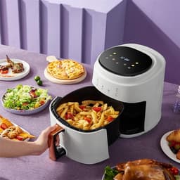 Heteluchtfriteuse Oven - Olievrije Friteuse - Gezond Koken - Snelle Luchtcirculatie - 8 Liter XXL - Wit — thumbnail 3