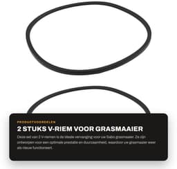 Dailygoods - 2 Stuks Grasmaaier Aandrijfriemen 22431-VK7-750 voor Honda — thumbnail 5