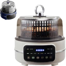 Heteluchtfriteuse - Multicooker - Gezond Koken - 5L Capaciteit - 80-200°C - Wit — thumbnail 1