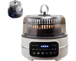 Heteluchtfriteuse - Multicooker - Gezond Koken - 5L Capaciteit - 80-200°C - Wit