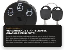 Dailygoods- Startsleutel Vervangend - 3 Posities - 2 Sleutels - Compatibel met 925-04228/725-04228 - Duurzaam - ABS L/Koper Materiaal - Ontstekingsschakelaar — thumbnail 5