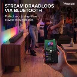 Soundbar - Audizio SB80 - HDMI-ARC - Bluetooth - 70 Watt - Optisch - Soundbar voor TV - 81 cm breed — thumbnail 4