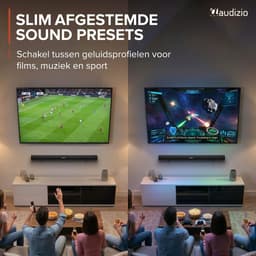 Soundbar - Audizio SB80 - HDMI-ARC - Bluetooth - 70 Watt - Optisch - Soundbar voor TV - 81 cm breed — thumbnail 5
