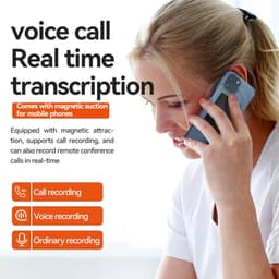 AI Voice Recorder, Note Voice Recorder met Transcriptie, Samenvatten, Vertaling, Digitale Spraakrecorder, App -besturing, 112 Talen, Audioverrecorder voor Lezingen, Vergaderingen (128G) — thumbnail 3