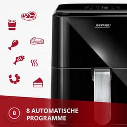 Heteluchtfriteuse - Convectieoven - Vetarm Koken - Digitaal Led-display - 45 liter - Zwart — thumbnail 2