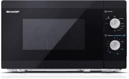Magnetron met Grill - Compacte Oven - Snel Maaltijden Bereiden - 5 Vermogensstanden - 20 Liter Inhoud - Zwart — thumbnail 1
