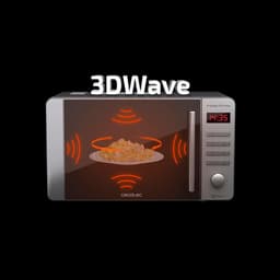 Magnetron - Oven - Snel opwarmen - Ready2Clean coating - 20L inhoud - Roestvrij staal — thumbnail 3