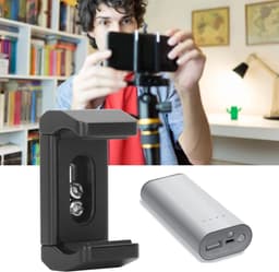 Aluminium Powerbank Houder met Klem, Geschikt voor Breedte van 53 mm tot 80 mm, Ideaal voor Mobiele Apparaten en Fotografie — thumbnail 5
