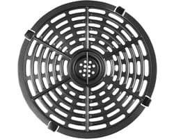 Airfryer Bakplaat - Grill Pan Vervanging - Gezond Koken - Geperforeerd Ontwerp - 22 cm - Zwart