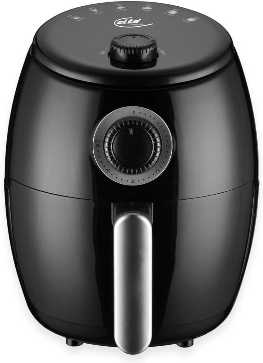Heteluchtfriteuse - Airfryer - Gezond Frituren - Compact Design - 2 Liter - Zwart — afbeelding 1