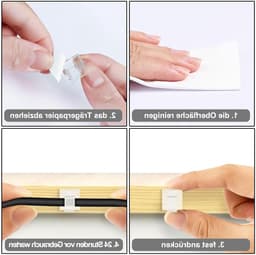 Transparante Mini Outdoor Kabelclips - 60 Stuks Zelfklevende Kabelhouders voor Kabels en Draden van 0.1 tot 0.5 cm, Ideaal voor Organisatie en Beveiliging van Kabels — thumbnail 3