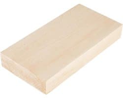 Houten snijblok van 20 x 9 x 3.8 cm voor hobbyprojecten, graveren en ambachtelijk gebruik, onbewerkt hout, ideaal voor creatief werk