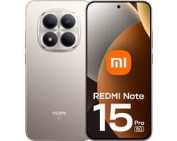 Xiaomi Redmi Note 15 Pro 5G - 512GB - Zilver (Titanium)