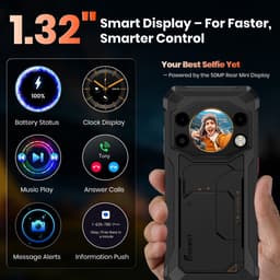 FOSSiBOT F117 Robuuste Smartphone - 24GB RAM - 256GB ROM - 6.75"+1.32" - 10000 mAh - IP68/IP69K Waterdicht Telefoon - Android 15 - GPS NFC - Oranje — thumbnail 5