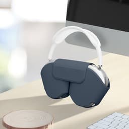 kwmobile cover voor over-ear koptelefoon - Compatibel met Apple AirPods Max / AirPods Max 2 - Van polyester - In vintage blauw — thumbnail 2