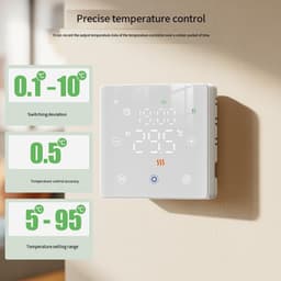 Slimme Thermostaat - App Bediening - Energie Besparen - Wekelijkse Programmering - IP20 - Wit — thumbnail 3