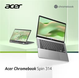 Acer Chromebook Spin 314 CP314-2HN-C1L1 - 2-in-1 Convertible - 14 inch - Touchscreen - 8GB - 64GB - Zilver — thumbnail 4