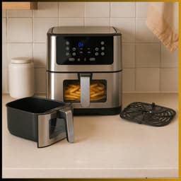 RUX® Heteluchtoven - Oven - Airfryer Oven - 25 Liter - Zilver - ‎38cm x 30cm x 37cm — thumbnail 8