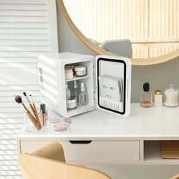Mini Koelkast - Cosmetische Koelkast - Skincare Fridge - 4L - 12V/220V Koel & Warm - LED 7-kleuren & Spiegeltouchscreen - Stil 25dB - Voor Thuis, Auto & Huidverzorging — thumbnail 7