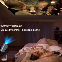 Lily & Lilac Beamer - Mini Projector 4K - 1080P Full HD Beeldkwaliteit - 500 ANSI lumen - HDMI, USB + AUX - Bluetooth & Wifi - 200 inch — thumbnail 4