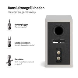 Wharfedale Diamond 12.1i Boekenplank Speakers – Stereo Hifi Set – 2-weg Luidsprekers – Compact Formaat – Passieve Speakers – Grijs — thumbnail 5