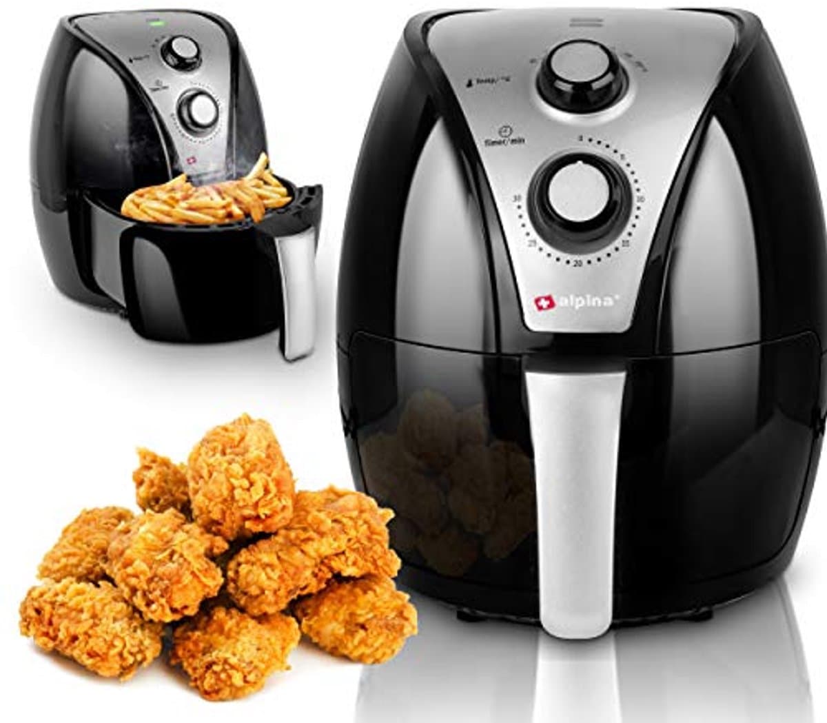 Hetelucht Friteuse - Airfryer XL - Gezond Bakken - Tot 80% Minder Vet - 32 Liter - Zwart — afbeelding 1