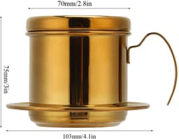 Dailygoods- Koffiezetapparaat Draagbaar - Mini Percolator - RVS Koffiepot - Handheld Koffiecup - Koffiedruppel - Compact formaat — thumbnail 3