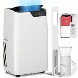 Sogiol - Mobiele Airco - Draagbare Airconditioner - 4-in-1 Koelen ontvochtigen ventilator en slaapstand - Met Wifi - 12000 BTU - voor 18-35 m² - met Afstandsbediening - 52 dB - Wit — thumbnail 1