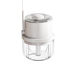 Mini Keuken Chopper - Voedselhakker - Snel Ingrediënten Maken - Draadloos en Draagbaar - 350 ml Capaciteit - Wit