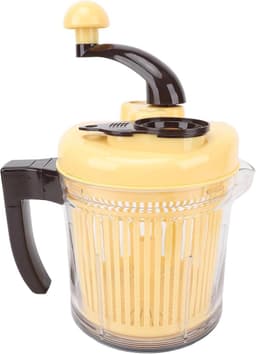 Handmatige Keukenmachine - Vleesmolen Groentehakker - Maaltijden Bereiden - Grote capaciteit 2500ml - 22D x 17B cm - Zilver — thumbnail 1