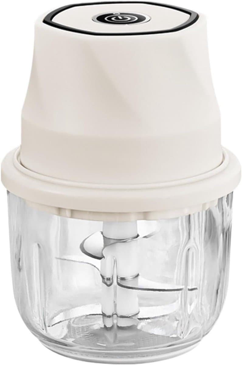 Elektrische Voedselhakker - Groente Mixer - Maaltijd Voorbereiding - Snoerloos Ontwerp - 350 ml - Zwart — afbeelding 1