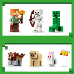 LEGO Minecraft Eerste Nacht-Avontuur Speelgoed voor Kinderen en Kinderkamer Decoratie 21593 — thumbnail 4