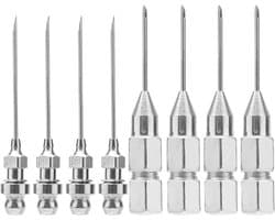 8-delige Spuitnaaldset voor Vet, Galvaniseerd Ijzer, Afneembare Spuitnaalden voor Smalle Ruimtes en Diepe Gaten, Perfect voor Metalen Smering