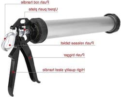Siliconen Kitpistool voor 600ml Tubes, Aluminium Constructie, Inclusief 10 Nozzles voor Precisie en Gebruiksgemak