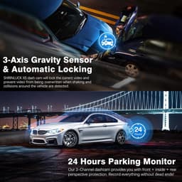 3 Kanaals Dashcam - Auto Camera - Veilig Rijden - 4K WiFi Opname - 64GB Inclusief - Zilver — thumbnail 5