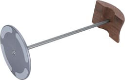 Koptelefoon Standaard - Headset Houder - Bureau Organisatie - Walnoot Hout Basis - Zwart Aluminium — thumbnail 4