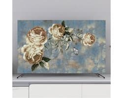 TV Afdekking - Beschermhoes Scherm - Stof Vrij Houden - Half Gesloten Achterkant - 32-80 Inch - Kunstbloemen