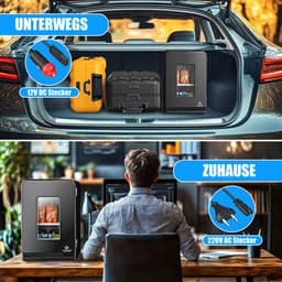 KESSER® K-MKS-2076 - Mini-koelkast - 15 Liter - AC DC 220-240V en 12V - Verwarmingsfunctie - Zwart — thumbnail 5