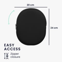 Beschermhoes Koptelefoon - Hoes voor Headset - Veilig Transport - Gemaakt van Neopreen - 24 x 19 cm - Zwart — thumbnail 2